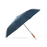 Guarda-chuva Automático de Negócios Grande, Dupla Camada, com 10 Costelas e Resistente ao Vento PARACHASE, Cinzento, Preto, Azul Marinho, Caqui