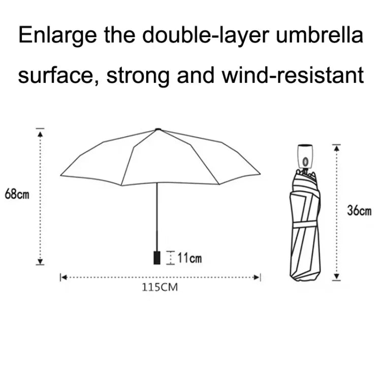 Guarda-chuva Automático de Negócios Grande, Dupla Camada, com 10 Costelas e Resistente ao Vento PARACHASE, Cinzento, Preto, Azul Marinho, Caqui