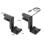Suporte Multifuncional para Auscultadores Tipo Clipe Sem Perfuração, T9, com HUB, com Type-C