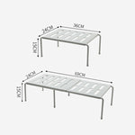 2460 Retractable Multifunctional Kitchen Shelf, White, Grey