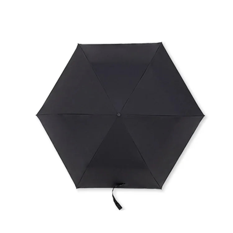 Guarda-chuva Solar Pequeno, Leve, em Fibra de Carbono com Cola Preta, Prova de Sol e Anti-UV PARACHASE, Preto, Azul Marinho, Caqui