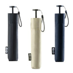 Guarda-chuva Solar Pequeno, Leve, em Fibra de Carbono com Cola Preta, Prova de Sol e Anti-UV PARACHASE, Preto, Azul Marinho, Caqui