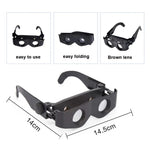 Binóculos de Pesca HD Ampliador Exterior Binóculos, Telescópio 3X Apenas, Telescópio 3X + Estojo para Óculos