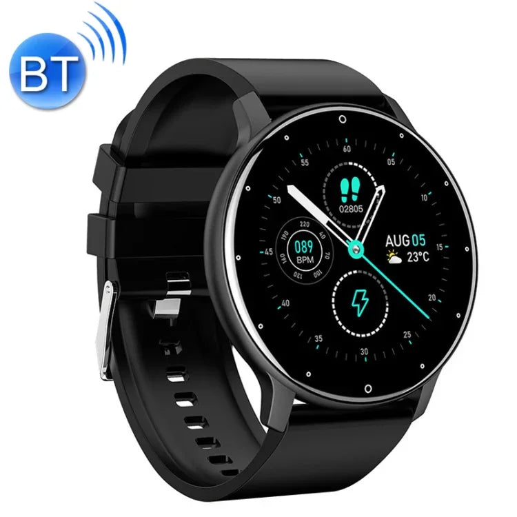 ZL02 Smartwatch Desportivo com Monitorização de Frequência Cardíaca, Pressão Arterial e Oxigénio Pedómetro Bluetooth Sem Fios, Azul, Preto, Rosa, Dourado
