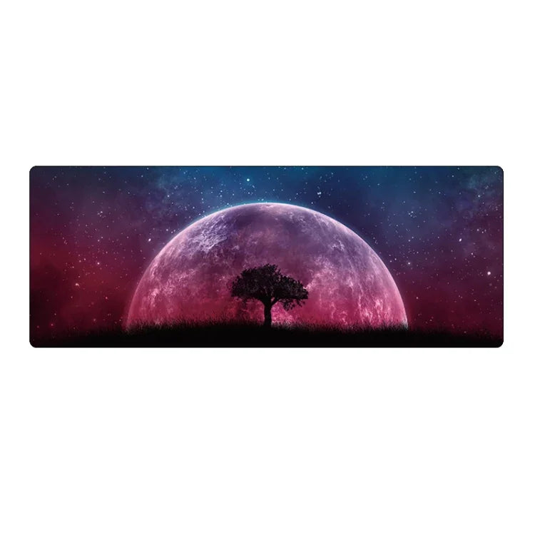 Grande tapete de rato para secretária, 400x900x3mm com bordas fixas, 400x900x4mm com bordas fixas, 400x900x5mm com bordas fixas