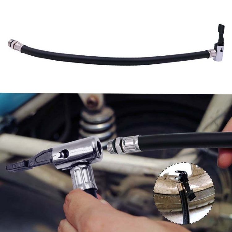 Bocal extensível para bomba insuflável com válvula Schrader, tubo de extensão para enchimento rápido de pneus, tubo de extensão para bocal
