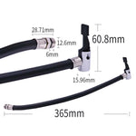 Bocal extensível para bomba insuflável com válvula Schrader, tubo de extensão para enchimento rápido de pneus, tubo de extensão para bocal