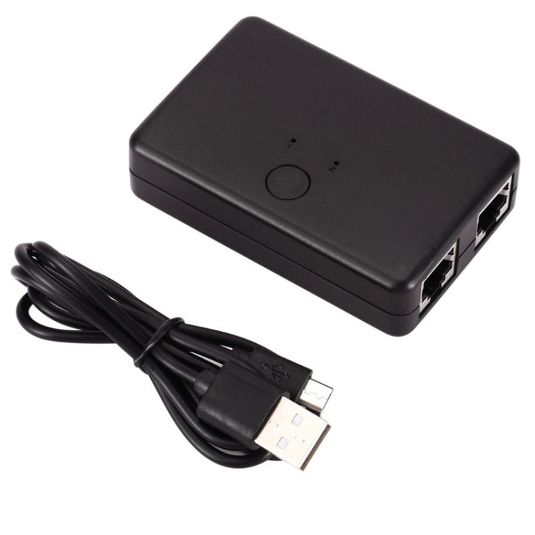 Switch de Partilha de Rede Interna e Externa 2 Entradas & 1 Saída, ZMT-RJ45-2M