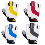 Luvas de bicicleta GIYO S-14 com dedos meio cortados, almofada de palma em gel absorvente de choque, S, M, L, XL, XXL