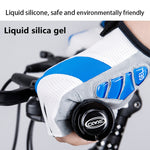 Luvas de bicicleta GIYO S-14 com dedos meio cortados, almofada de palma em gel absorvente de choque, S, M, L, XL, XXL