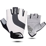 Luvas de bicicleta GIYO S-14 com dedos meio cortados, almofada de palma em gel absorvente de choque, S, M, L, XL, XXL