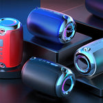 S1 Altifalante Bluetooth Portátil Som Estéreo HIFI, Preto Frio, Cinzento Prateado, Azul Profundo, Vermelho Encantador
