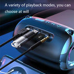 S1 Altifalante Bluetooth Portátil Som Estéreo HIFI, Preto Frio, Cinzento Prateado, Azul Profundo, Vermelho Encantador