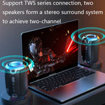 S1 Altifalante Bluetooth Portátil Som Estéreo HIFI, Preto Frio, Cinzento Prateado, Azul Profundo, Vermelho Encantador