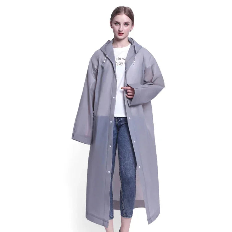Capa de Chuva para Adultos Resistente ao Vento e Impermeável, Reforçada, com Junta, Cor Entregue Aleatoriamente, Estilo:, Tipo Aberto, Tipo Viga