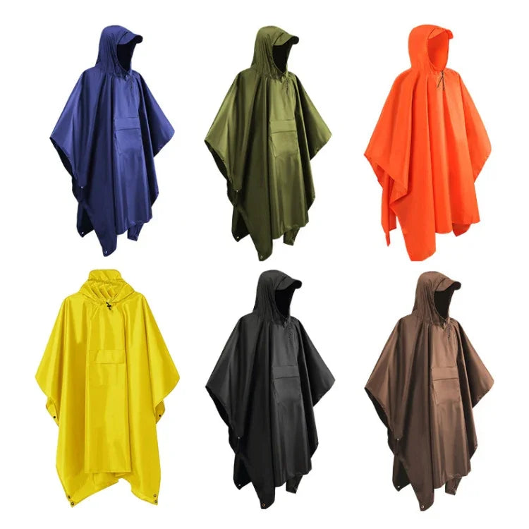 3 em 1 Capa de Chuva Mochila Montanhismo Exterior Capa de Chuva para Caminhada