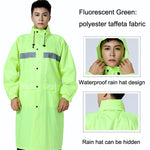 X18 Capa de Chuva Siamês para Adultos para Exterior com Reflexo para Ciclismo, XL, XXL, XXXL, XXXXL