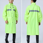 X18 Capa de Chuva Siamês para Adultos para Exterior com Reflexo para Ciclismo, XL, XXL, XXXL, XXXXL