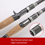 Vara de pesca telescópica de carbono para isco, secção curta, vara de lançamento, 1,8m, 2,1m, 2,4m, 2,7m, 3,0m