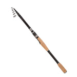 Vara de pesca telescópica de carbono para isco, secção curta, vara de lançamento, 1,8m, 2,1m, 2,4m, 2,7m, 3,0m
