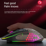 FMOUSE X801 rato de jogo e escritório com 8 teclas, 1600DPI, luminoso oco, estilo: preto sem fios recarregável, branco sem fios recarregável, preto com fios, branco com fios