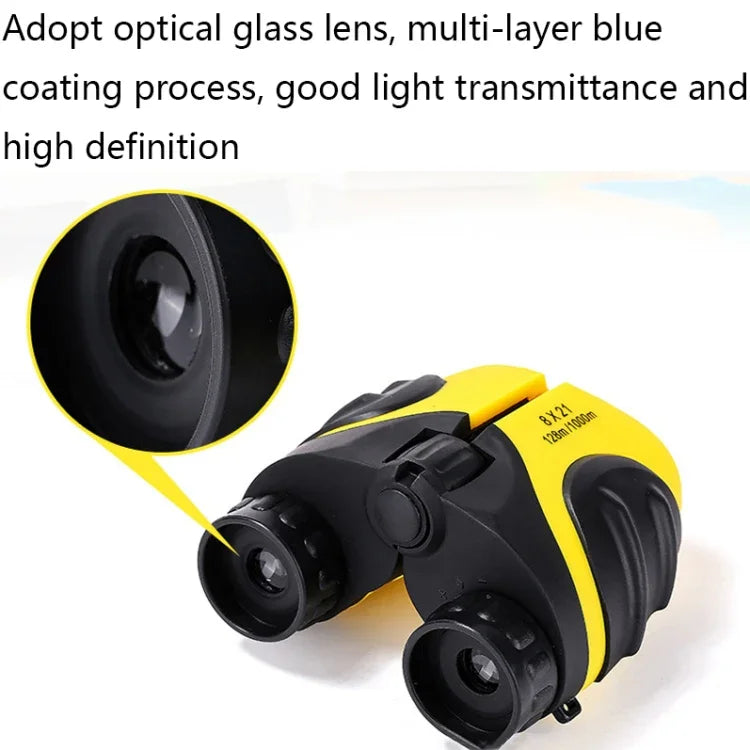 Binóculos Mini HD para Crianças WYJ022, 8X21 Vermelho, 8X21 Amarelo, 8X21 Azul, 8X21 Verde