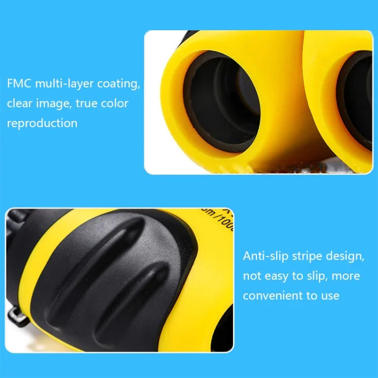 Binóculos Mini HD para Crianças WYJ022, 8X21 Vermelho, 8X21 Amarelo, 8X21 Azul, 8X21 Verde
