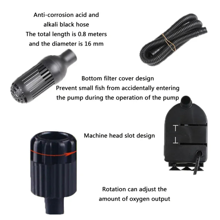 Filtro Multifuncional para Aquário com Oxigenação e Bomba Silenciosa, Plugue CN, JP-500G 6W, JP-700G 12W, JP-900G 20W, JP-1100G 25W, JP-1500G 45W
