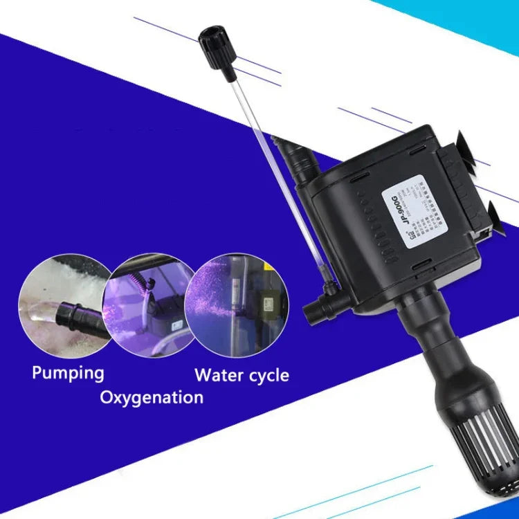Filtro Multifuncional para Aquário com Oxigenação e Bomba Silenciosa, Plugue CN, JP-500G 6W, JP-700G 12W, JP-900G 20W, JP-1100G 25W, JP-1500G 45W