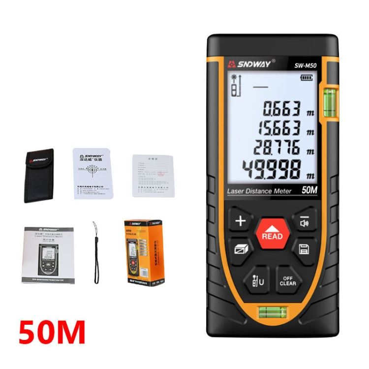 Medidor de distância a laser, instrumento de medição por infravermelhos, SNDWAY SW-M50, SNDWAY SW-M70, SNDWAY SW-M80, SNDWAY SW-M100, SNDWAY SW-M120, SNDWAY SW-G4S