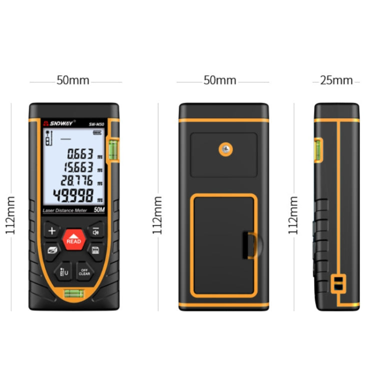 Medidor de distância a laser, instrumento de medição por infravermelhos, SNDWAY SW-M50, SNDWAY SW-M70, SNDWAY SW-M80, SNDWAY SW-M100, SNDWAY SW-M120, SNDWAY SW-G4S