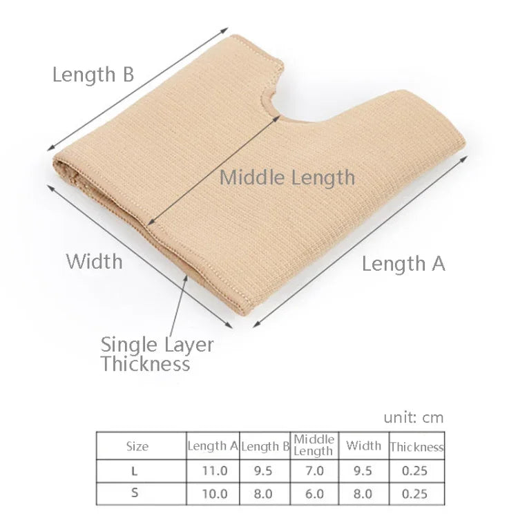 1 Par de Meias Corretoras para Hallux Valgo Almofada U em Forma de Fio para Antepé, S, L