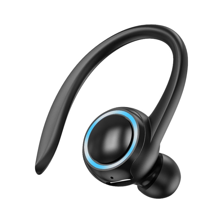 Auricular Bluetooth A1S com Gancho para Orelha, Som Verdadeiro, Desportivo, Auricular Único, A1S Preto, A1S Branco