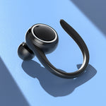 Auricular Bluetooth A1S com Gancho para Orelha, Som Verdadeiro, Desportivo, Auricular Único, A1S Preto, A1S Branco