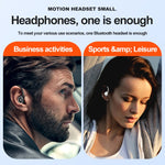 Auricular Bluetooth A1S com Gancho para Orelha, Som Verdadeiro, Desportivo, Auricular Único, A1S Preto, A1S Branco