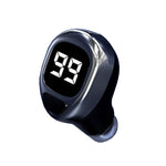 Auricular Bluetooth F6 Mini Invisível para Negócios com Ecrã Digital, F6 Preto, F6 Branco