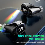 Auricular Bluetooth F6 Mini Invisível para Negócios com Ecrã Digital, F6 Preto, F6 Branco