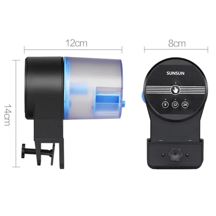 Alimentador Automático Inteligente para Aquário SUNSUN com Temporizador, AK-01S, AK-02 USB, AK-03 WIFI