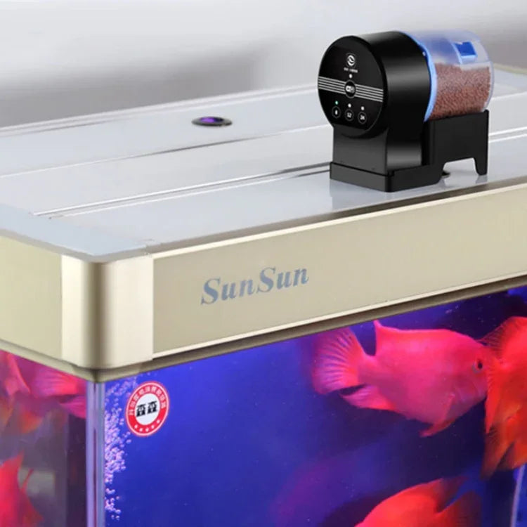 Alimentador Automático Inteligente para Aquário SUNSUN com Temporizador, AK-01S, AK-02 USB, AK-03 WIFI