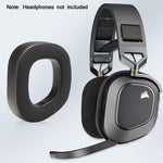 2 PCS Estojo RGB para Auriculares CORSAIR HS80, Malha Completa, Malha + Pele Proteica, Veludo Completo, Veludo + Pele Proteica