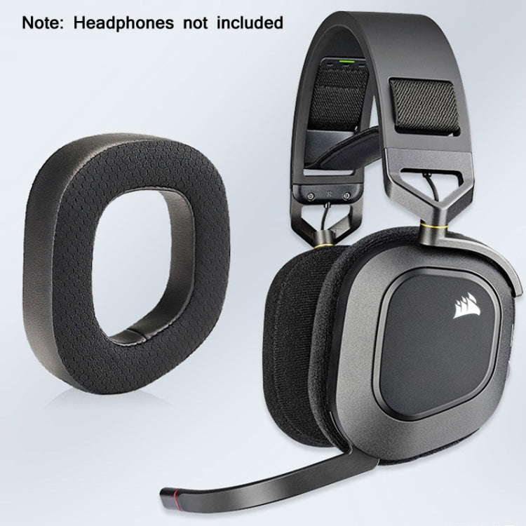 2 PCS Estojo RGB para Auriculares CORSAIR HS80, Malha Completa, Malha + Pele Proteica, Veludo Completo, Veludo + Pele Proteica