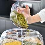 Kitchen Divider Rotating Cereal Storage Box, Cereal Storage Box