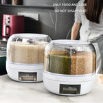 Kitchen Divider Rotating Cereal Storage Box, Cereal Storage Box