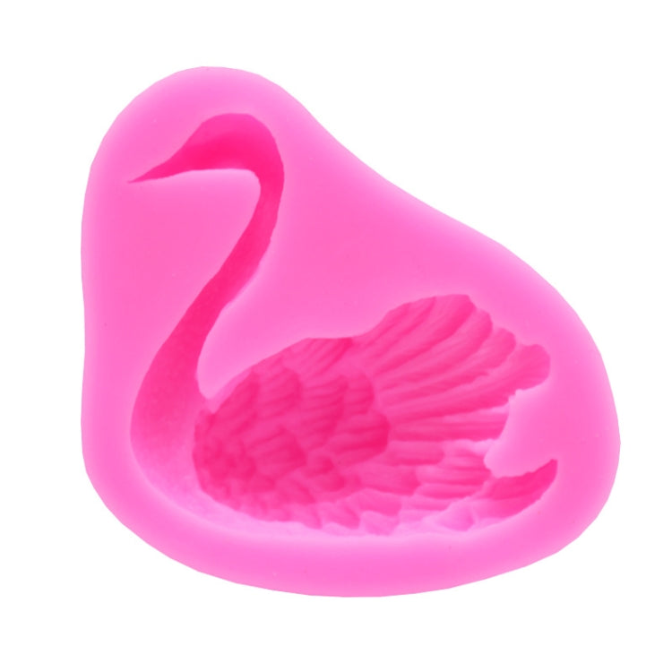 2 peças de forma de silicone para bolos em forma de cisne, cisne
