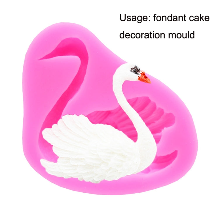 2 peças de forma de silicone para bolos em forma de cisne, cisne