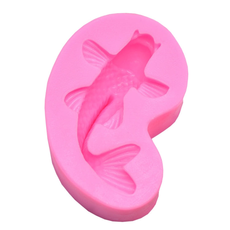 2 peças de forma de silicone para fondant para bolos em forma de peixe dourado, peixe dourado