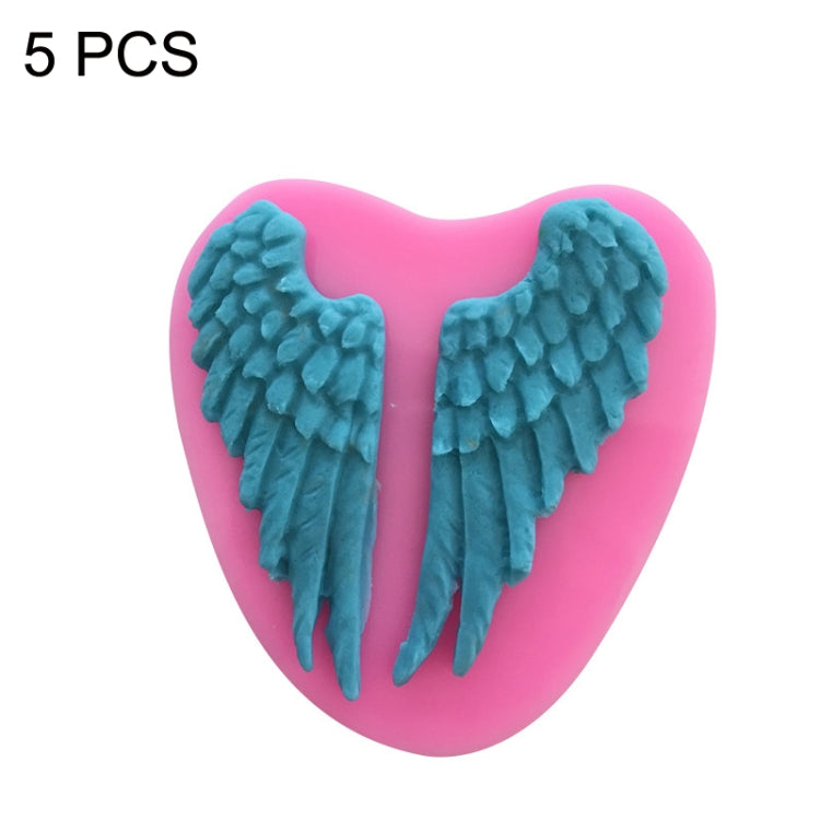 Conjunto de 5 Moldes de Silicone para Bolo em Forma de Asas de Anjo, Asas de Anjo