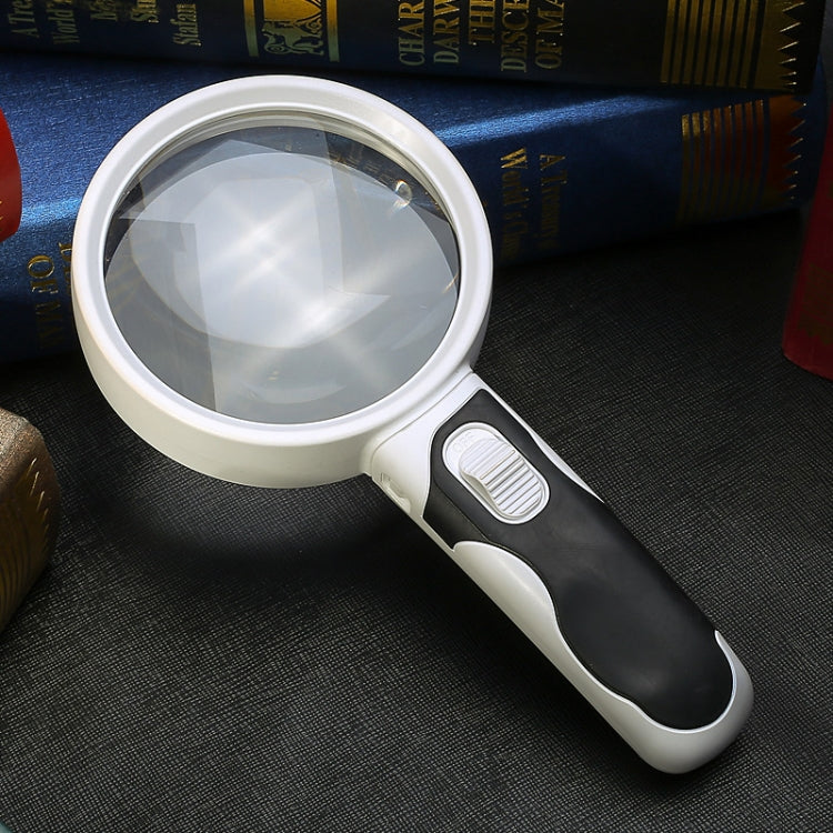 Lupa de Mão com Luz LED 77350B para Leitura e Reparação com Ampliação 10x, 77350B 10x