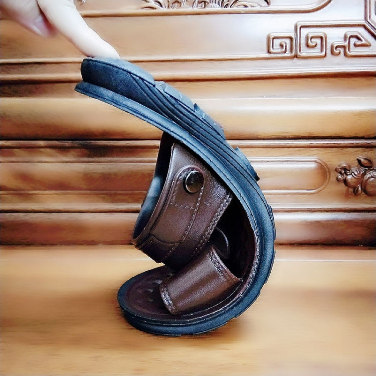 Chinelos Sandálias de Uso Duplo Antiderrapantes para Homem, Sapatos Casuais de Praia, 40, 41, 42, 43, 44, 45, 46, 47