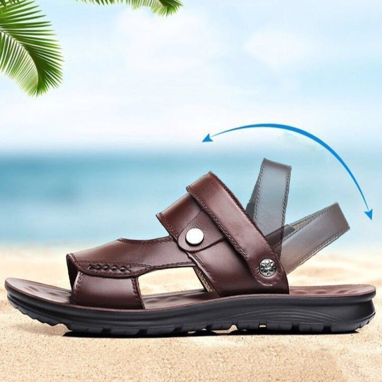 Chinelos Sandálias de Uso Duplo Antiderrapantes para Homem, Sapatos Casuais de Praia, 40, 41, 42, 43, 44, 45, 46, 47